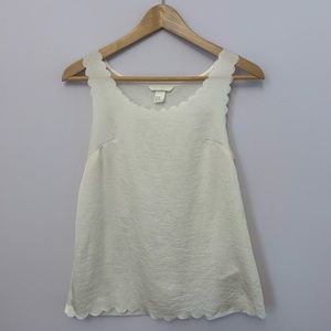 H&M scalloped summer tank top blouse